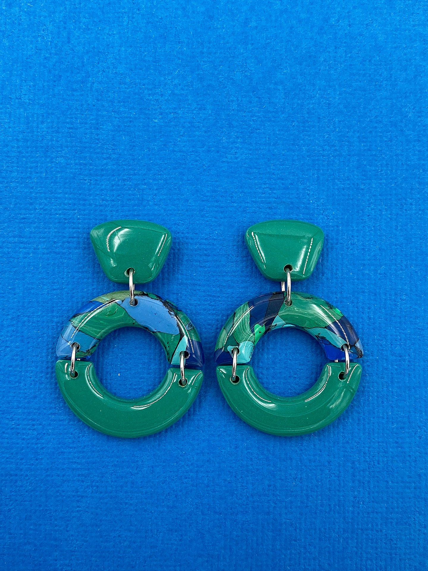 Reflections of the Lake - Green Cut Out Circles