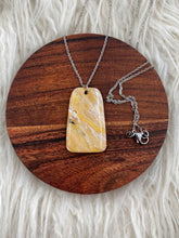 Load image into Gallery viewer, Faux Stone - Golden Pendant Necklace
