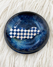 Load image into Gallery viewer, Checkerboard - Navy Hair Clip
